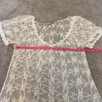 Sundance  Women's White Lace Shortsleeve Shirt Shear‎ Size Small Photo 1