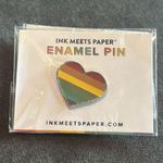 Rainbow Heart Pride Enamel Pin by Ink Meets Paper NEW Photo 0