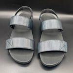 FitFlop  Mina Textured Back Strap Sandals‎ Blue Black Size 10 Photo 0