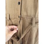 Banana Republic NEW  Camp Romper Women 10 Tan Khaki Linen Blend Button Front Photo 9
