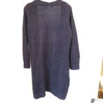 H&M  Navy Soft Knit Long Open Cardigan Pockets XS Photo 5