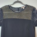 Banana Republic  Black Shift Cocktail Dress Size 12 Black Mini Dress Photo 2