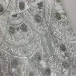 Here Comes the Sun  women's small white lace dress shiny bride party Photo 11