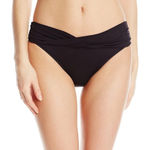 Seafolly  Australia Collective Twist Band Hipster Nylon Black Swim Bikini Size 12 Photo 0