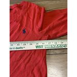Ralph Lauren Sport Size Large V Neck Red Cotton Sweater Preppy Staple Designer Photo 4