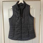 Maurice's Maurice’s Gray Leopard Print Full Zip Puffer Vest Size Medium Animal Print Photo 1