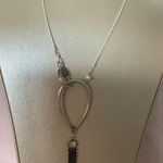 Handmade Vintage Black Trendy Sparkle Necklace  Photo 1