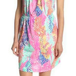 Lilly Pulitzer Windsor Strapless Tube Mini Dress in Cameo White Electric Small Photo 0
