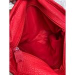 Vintage 1980s Alentino NAS Red Leather Snake Overlay Shoulder Bag Gold Clasp GVC Photo 10