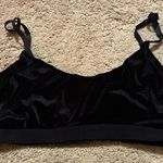 PacSun adjustable black velvet bra size medium Photo 0