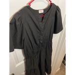 Women’s Dress Black Medium Peasant‎ Ruffled Hailey & Co Boho Work Party Office Photo 3