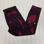 Lululemon All Sport Legging Crop Back Spin Stroke Dashing Purple Black Sz 6 Photo 0