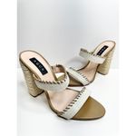 AQUA Sandals Woven Casual Espadrille Block Heel Size 10B NEW Photo 5