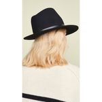 Rag and Bone  Floppy Brim Wool Fedora Black Womens Size Small Photo 4