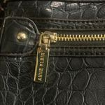 Anne Klein Vintage   Black Croc-Embossed Shoulder Bag Photo 3
