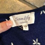 Siren Lily  Women’s Maternity Floral Sheer Blouse V-neck Elastic Waist Large Photo 10