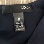 AQUA  Navy & Green‎ Chevron Print Dress Size Medium Photo 4