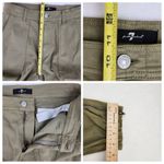 7 For All Mankind Darted Boyfriend Jogger Size 29 Sateen Army Green NWT Photo 6