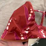 NEW Juan De Dios San Miguel Hand Embroidered Multi way Bikini Top Bra M Red Size M Photo 6