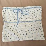 Floral Blue and White Ribbon Tube Top Size L Photo 0