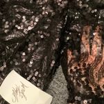 Jax NWT Black Sequin Short Sleeve Mini Dress Photo 6