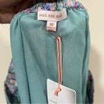 Skies Are Blue NWT  Floral Midi Skirt Pink Blue  Tiered Layered Size MP Photo 4