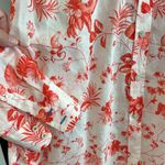 Talbots NWT Light Weight Printed Poplin Career Button Up Vacation Blouse Top, S Photo 3