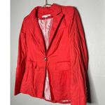 Veronica Beard  Melon Red Linen Blend Sedgwick Dicky Jacket Blazer Size 2 Photo 5
