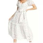Love Shack Fancy for Target Dress Clementine Ruffle Midi Eyelet Dress Sz 6 EUC Photo 1