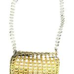 Gold Soda Pop Can Top Crochet Purse Bag, New Photo 0
