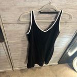 Aerie  Offline Women's Tennis Dress Black with White Trim Size Large Photo 2