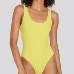 Solid & Striped 
Anne-Marie‎ Ribbed One Piece Chartreuse size small Photo 0