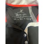 Limited Sports Black White Sleeveless Polo Tennis Gold Athletic Mini Dress Sz S Photo 3