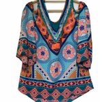 Pink Owl cold shoulder Aztec print blouse Small Photo 1