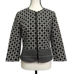 BLACK Saks Fifth Avenue Geometric Print Jacket Photo 0
