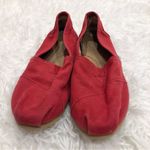 Toms Tom’s Alpargata Slip On Flat Shoes Red 8 Photo 1