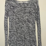 Gap  Marled Black and White Crew Neck Sweater Photo 0