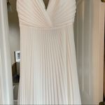 Badgley Mischka NWT  Sloane Dress in Ivory Pleated Skirt Dress Wedding Size 4 Photo 6