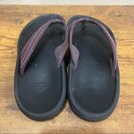 OluKai Sandals Womens Brown Slip On Thong Flip Flops Slides Ohana Leather Sz ?? Photo 3