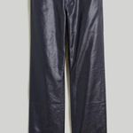 Madewell NWT  The '90s Straight Jean in Coated Midnight Blue Foil NN461 Photo 1