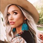 Rebecca Minkoff NEW! BOHO Gold & Turquoise Fringe Tassel Dangle Earrings Photo 12