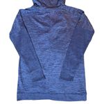 Athleta  Blissful Wrap Sweater Medium Blue Open Cardigan Hood Pockets Thumb Holes Photo 15