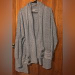 Soft Surroundings 192.  Cozy Gray Knit Cardigan size medium Photo 1