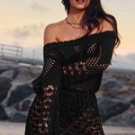 Cupshe  Black Off-Shoulder Swim Coverup Photo 0