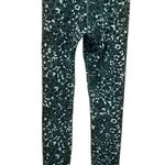 Cream Yoga Nancy Ribbed Green Cheetah Leggings Size M Photo 8