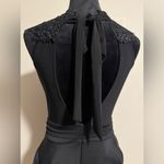 Charlotte Russe EUC Black Lace Top Peplum Dress size medium Photo 4