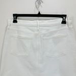 J.Crew  Denim Mini Skirt White Stretch Casual A Line Stretch Cotton US 8 NWT Photo 4