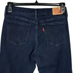 Levi's Levi’s 505 SZ 28 Straight Jeans Stretch Zip-Fly Pockets Mid-Rise Dark Wash Women Photo 4