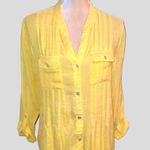 Ruby Rd  yellow button up blouse! Photo 1