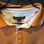 Michael Kors Women’s  Orange White Polo Shirt Sporty Design Photo 1